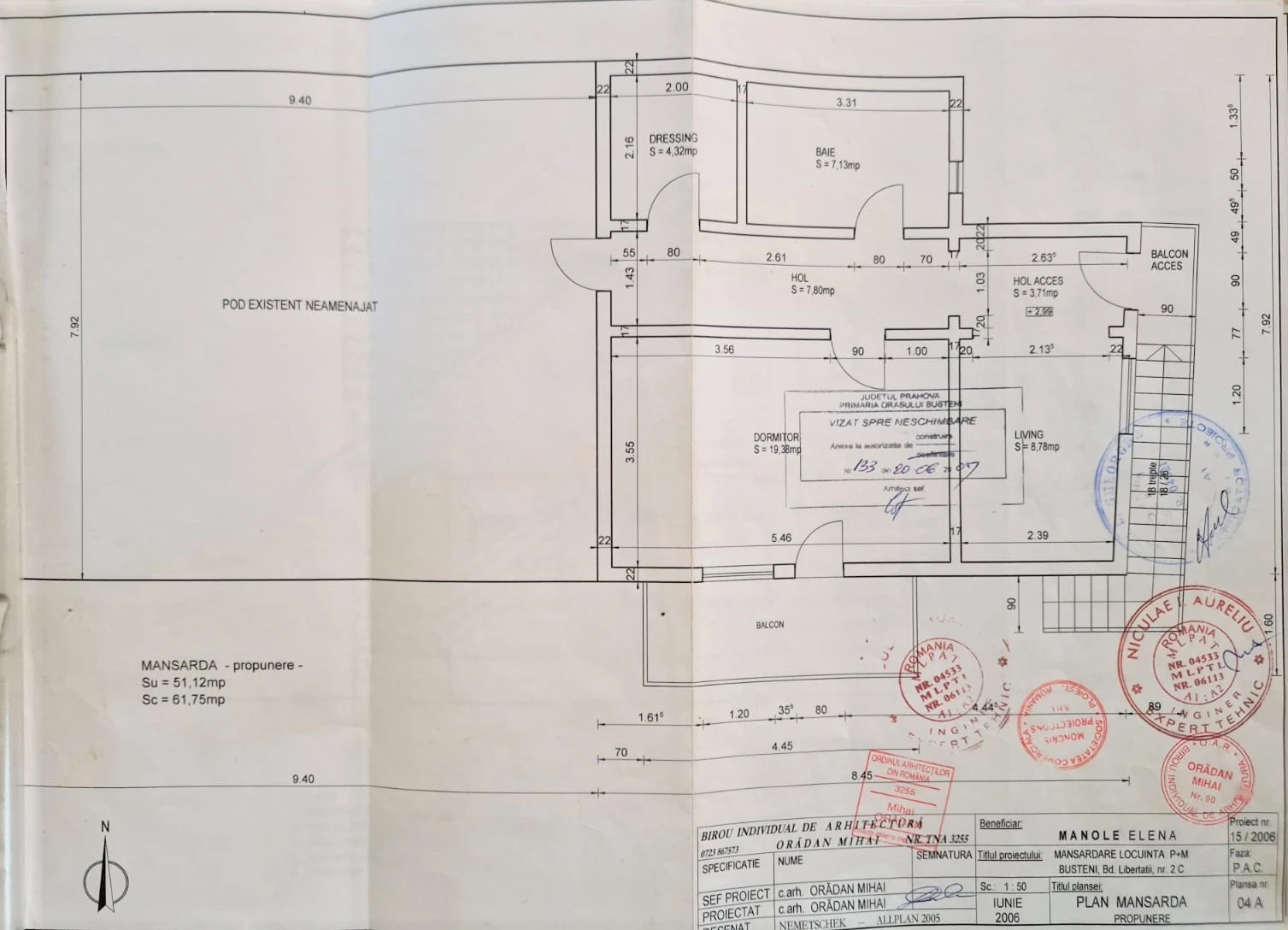 Plan mansardă